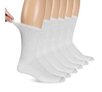 Dr. Scholl's Diabetes & Circulator Socks-4 & 6 Pair Packs-Non-Binding Moisture Management Chaussette, Blanc, Mens Shoe Size: 7-12 (Lot de 6) Homme