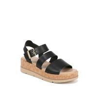 Dr. Scholl's Femme Einmal Zweimal Sandale, Liège Noir, 39 EU