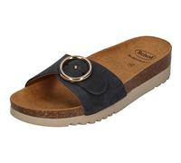 Scholl Femme Malibu' Mule Sandale, Navy Blue, 38 EU