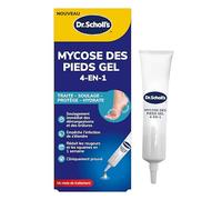 Dr. Scholl's Gel 4-en-1 Traitement Mycose des Pieds - Soulage immédiatement les démangeaisons et brûlures, détruit les champignons responsables de la mycose des pieds, 10 ml