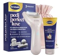 Dr. Scholl's Kit Pedi Perfect Luxe : râpe pieds - crème - 3 rouleaux