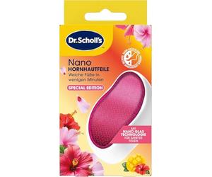 Dr. Scholl's Lime à callosités en verre Nano - Pieds doux en quelques minutes - Râpe anti-callosités - Édition spéciale rose - Pédicure - Convient pour les pieds humides ou secs - Pour enlever les