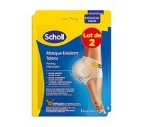 Scholl Lot de 2 Masques Pieds Exfoliant Talon, Élimine les Callosités et Peaux Mortes, Soin Exfoliant Ciblé, 4 Chaussettes de Soin pour Pieds Impeccables et Doux