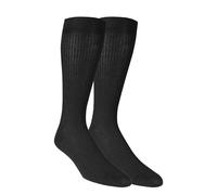 Dr. Scholl's Lot de 2 paires de chaussettes plates en tricot pour homme, Noir, 6.5-12
