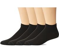 Dr. Scholl's Lot de 4 Paires de Chaussettes Basses pour diabète et Circulation Sanguine décontractées, Noir, Taille Unique Femme