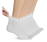 Dr. Scholl's Lot de 6 paires de chaussettes basses pour diabète et circulation sanguine Blanc Pointure 37-44
