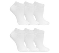 Dr. Scholl's Lot de 6 paires de chaussettes basses pour diabète et circulation sanguine Blanc Pointure 37-44