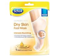 Dr. Scholl's Masque hydratant intensément nourrissant pour les pieds pour peaux très sèches - Pieds doux et lisses en seulement 20 minutes, triple mélange d'huile d'avocat, d'argan et de jojoba