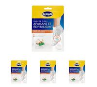Dr. Scholl's Masque Pieds Apaisant et Revitalisant pour Pieds Fatigués et Douloureux - Chaussettes Hydratantes qui Adoucissent et Hydratent Grâce aux Sels d'Epsom, Menthol, Beurre de Karité et Lavande