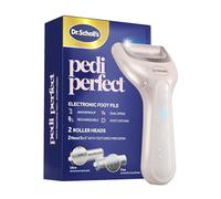 Dr. Scholl's Pedi Perfect Appareil électrique pour callosités des pieds, étanche, rechargeable avec 2 têtes de rouleau, élimine la peau dure pour de beaux pieds doux, temps de fonctionnement de 50