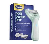 Dr. Scholl's - Râpe électrique Pedi Perfect Pro avec 3 rouleaux de rechange Nano Tech - Élimine les callosités pour des pieds doux et beaux, autonomie de 50 minutes