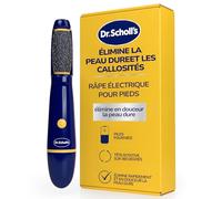 Dr. Scholl's Râpe électrique pour pieds Élimine instantanément les callosités et les peaux mortes, pour des pieds plus doux et plus lisses en quelques secondes. Idéale pour voyager Piles AAA incluses