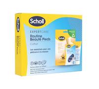 Dr. Scholl's Routine Beauté Pieds - Coffret comprenant un masque pour pieds nourrissant au miel de manuka, un râpe anti-callosités technologie Nano-Verre et une crème pieds hydratation renforcée 75ml