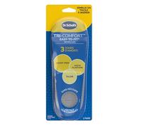 Dr. Scholl's Semelles Tri-Comfort Easy-to-Fit - Semelles 3/4 pour un Confort Ciblé sur l’Avant-pied, la Voûte Plantaire et le Talon avec Mousse Amortissante, sans découpe requise - Pointures 40 à 47.5