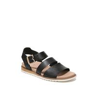 Dr. Scholl's Shoes Sandales plates à lanières Island Glow pour femme, Noir lisse, 40.5 EU