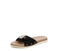 Dr. Scholl's Shoes Sandales plates Nice Iconic pour femme, noir, 38.5 EU