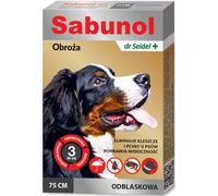 DR SEIDEL Sabunol Collier réfléchissant antipuces et antitiques pour chiens 75 cm