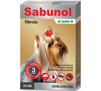 DR SEIDEL Sabunol Collier réfléchissant pour chiens contre les puces et les tiques 35 cm