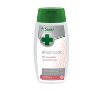 DR SEIDEL Shampoing Chiot à l'Allantoïne 220 ml Shampoing concentré chiot à base de détergents extrêmement doux, destiné à la peau et aux poils sensibles des jeunes animaux