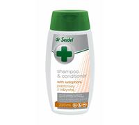 DR SEIDEL Shampooing iodophore avec après-shampooing pour chiens contre les infections cutanées bactériennes et fongiques 220 ml