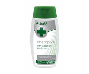 DR SEIDEL Shampooing iodophore pour chiens contre les infections cutanées bactériennes et fongiques 220 ml