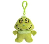 Dr. Seuss 15908 Aurora World The Grinch Plush Key Clip, Green, 11cm