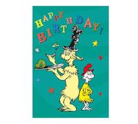 DR SEUSS Carte d'anniversaire Motif chat dans le chapeau