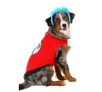 Dr. Seuss Thing 1 & 2 Costume pour animal domestique - Polaire en microfibre avec poils synthétiques, bretelles réglables, sous licence officielle, M