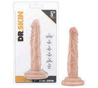 Dr. Skin 5 - gode ventouse réaliste - peau naturelle - 14,5 cm