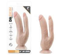 Dr. Skin - Double godemiché 8,5" - Vanille