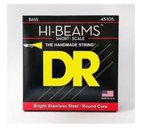 DR SMR-45 - Hi-Beam - Stainless Steel, jeu guitare basse, Medium 45-105 Short Scale