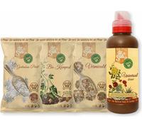 Dr.Soil Kit de soin des plantes pour revitaliser les plantes d'intérieur avec de la perlite horticole, de la vermiculite, du compost et de l'engrais organique universel