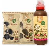 Dr.Soil Kit de soins pour plantes à fleurs en pots ou dans le jardin, avec lombricompost, charbon actif et engrais organique pour plantes à fleurs