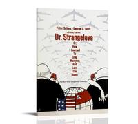 Dr. Strangelove Or How I Learned to Stop Worrying And Love The Bomb Poster Impression sur toile moderne Esthétique Décoration pour salon, chambre à coucher 20 x 30 cm (20 x 30 cm)