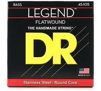 DR Strings – Jeu de cordes pour guitare basse FL-45 Legends – Filet plat Hi‑Beam Medium