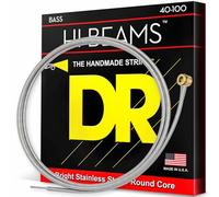 DR Strings Jeu de cordes pour guitare basse LR-40 Hi-Beam 40-100 4 cordes