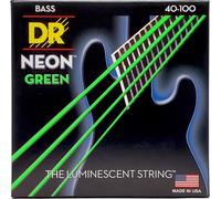 DR Strings – Jeu de cordes pour guitare basse NGB-40 Hi-Def Néon Vert Light 40-100