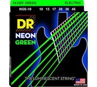 DR String NGE-10 Neon Green Jeu de cordes pour guitare electrique