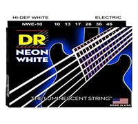 DR NWE-10 - Hi-Def Neon - White, jeu guitare électrique, Medium 10-46