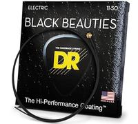 DR Strings BLACK BEAUTIES 11-50 Jeu de Cordes pour Guitare Electrique