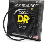 DR Strings Black Beauties Cordes pour guitare basse, revêtement noir, 50-110 (BKBT-50)