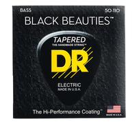 DR Strings Black Beauties Cordes pour guitare basse, revêtement noir, 50-110 (BKBT-50)