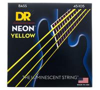 DR Strings NYB-45 Hi-Def Neon yellow 45-105 jeu de cordes pour basse électrique