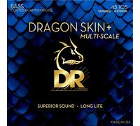 DR Strings - Jeu de cordes pour basse DBQM-45 Dragon Skin+ Quantum Nickel Multiscale 45-105 4 cordes