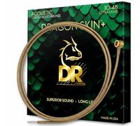 DR Strings Dragon Skin+ Series 80/20 Jeu de cordes pour guitare acoustique Xtra Light 10-48