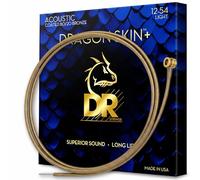 Jeu de Cordes Folk 012 D'Addario 1254 Dragon Skin Plus Coated 80 20 Light