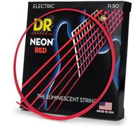 DR Strings Hi-Def Fil électrique lourd Rouge fluo