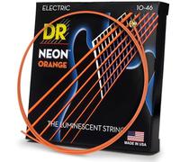 DR Strings Jeu de cordes pour guitare électrique NOE-10 Neon Orange 10-46 (010)