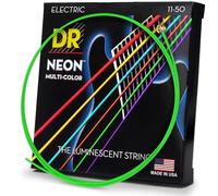 DR Strings HiDef Fluo Multicolore Électrique Heavy