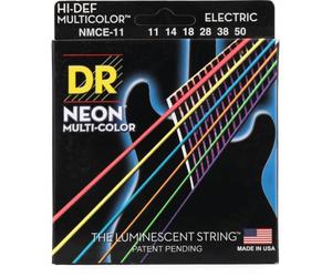 DR Strings HiDef Fluo Multicolore Électrique Heavy